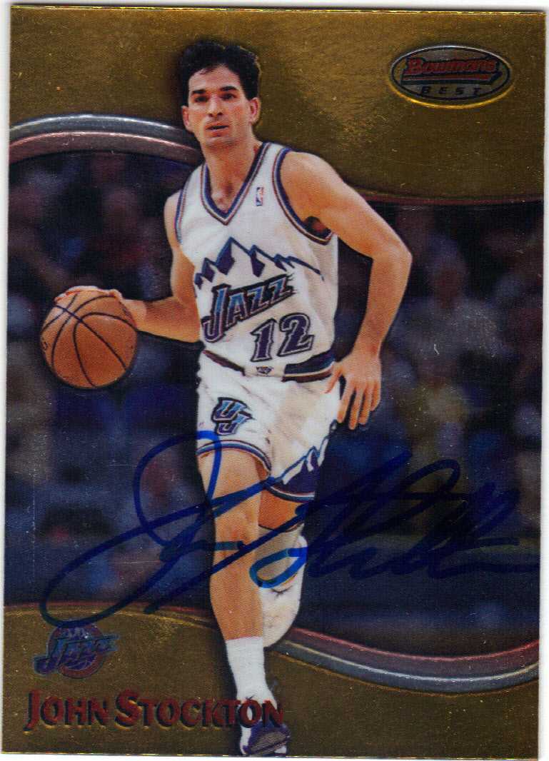john stockton signed basketball