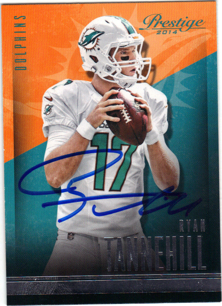 Ryan Tannehill Miami Dolphins Autographed Football Card 102014g 5starautographs Com * indicates bowl stats included.