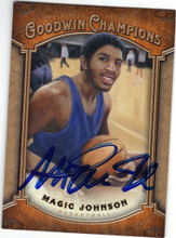 Magic Johnson Autographed Basketball Card 120614l