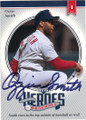 OZZIE SMITH ST LOUIS CARDINALS AUTOGRAPHED BASEBALL CARD #20315A
