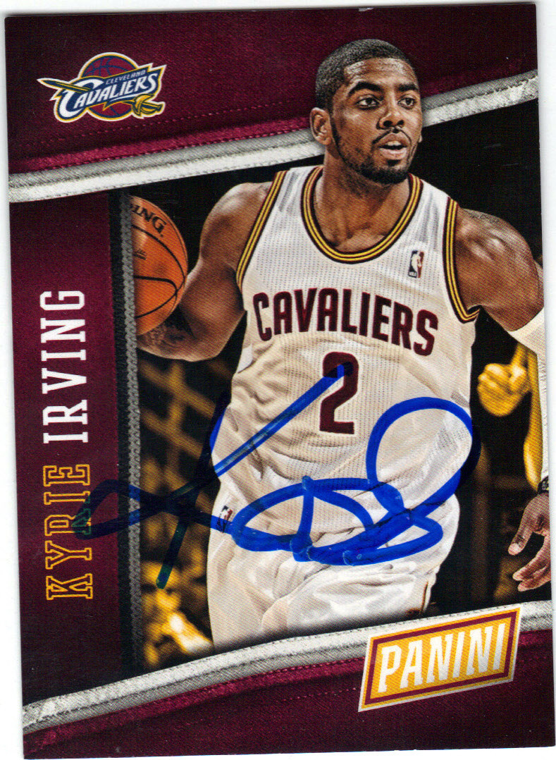 Kyrie Irving Cleveland Cavaliers Autographed Basketball Card