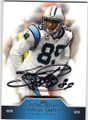 STEVE SMITH CAROLINA PANTHERS AUTOGRAPHED FOOTBALL CARD #42215A