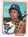 DON SUTTON LOS ANGELES DODGERS AUTOGRAPHED VINTAGE BASEBALL CARD #81215A
