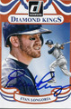 EVAN LONGORIA TAMPA BAY RAYS AUTOGRAPHED BASEBALL CARD #112315D