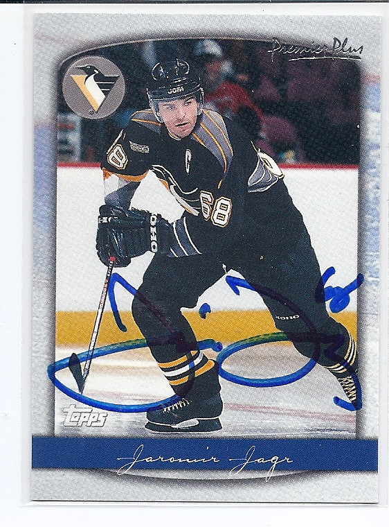 Jaromir Jagr Pittsburgh Penguins Autographed Hockey Card 120815g 5starautographs Com