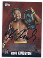 KOFI KINGSTON AUTOGRAPHED WRESTLING CARD #123015C
