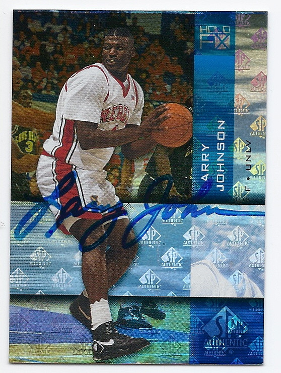 Larry Johnson Basketball Card Larry Johnson Tribute Larry Johnson 