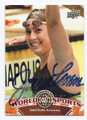 JANET EVANS AUTOGRAPHED SWIMMING CARD #11316A