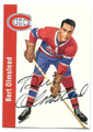 BERT OLMSTEAD MONTREAL CANADIENS AUTOGRAPHED HOCKEY CARD #12116H