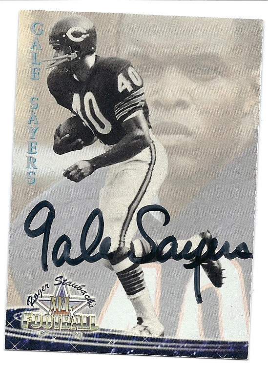 gale sayers autographed football