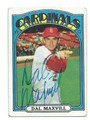 DAL MAXVILL ST LOUIS CARDINALS AUTOGRAPHED VINTAGE BASEBALL CARD #21316A