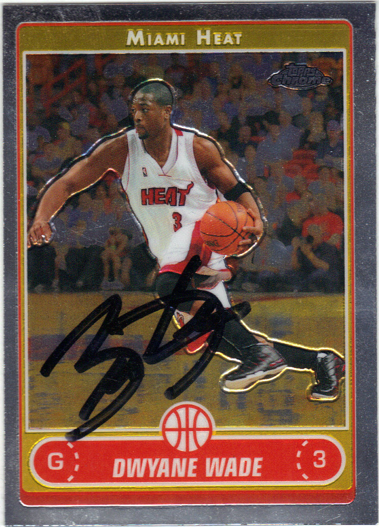 dwyane wade autographed basketball