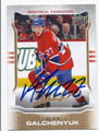 ALEX GALCHENYUK MONTREAL CANADIENS AUTOGRAPHED HOCKEY CARD #22716E