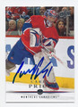 CAREY PRICE MONTREAL CANADIENS AUTOGRAPHED HOCKEY CARD #31616F
