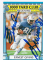 ERNEST GIVINS HOUSTON OILERS AUTOGRAPHED VINTAGE FOOTBALL CARD #32216F