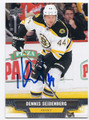 DENNIS SEIDENBERG BOSTON BRUINS AUTOGRAPHED HOCKEY CARD #61616B