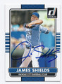 JAMES SHIELDS KANSAS CITY ROYALS AUTOGRAPHED BASEBALL CARD #62816A