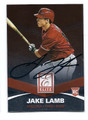 JAKE LAMB ARIZONA DIAMONDBACKS AUTOGRAPHED ROOKIE BASEBALL CARD #80516C