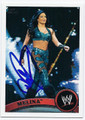 MELINA AUTOGRAPHED WRESTLING CARD #100416F