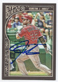  JOSH HAMILTON LOS ANGELES ANGELS OF ANAHEIM AUTOGRAPHED BASEBALL CARD #111416A