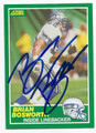BRIAN BOSWORTH SEATTLE SEAHAWKS AUTOGRAPHED VINTAGE FOOTBALL CARD #122816F