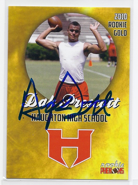 Dak Prescott Haughton High School Autographed Rookie Football Card