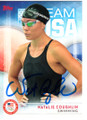 NATALIE COUGHLIN AUTOGRAPHED SWIMMING CARD #121218D