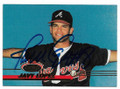 JAVY LOPEZ ATLANTA BRAVES AUTOPGRAPHED ROOKIE BASEBALL CARD #12919A