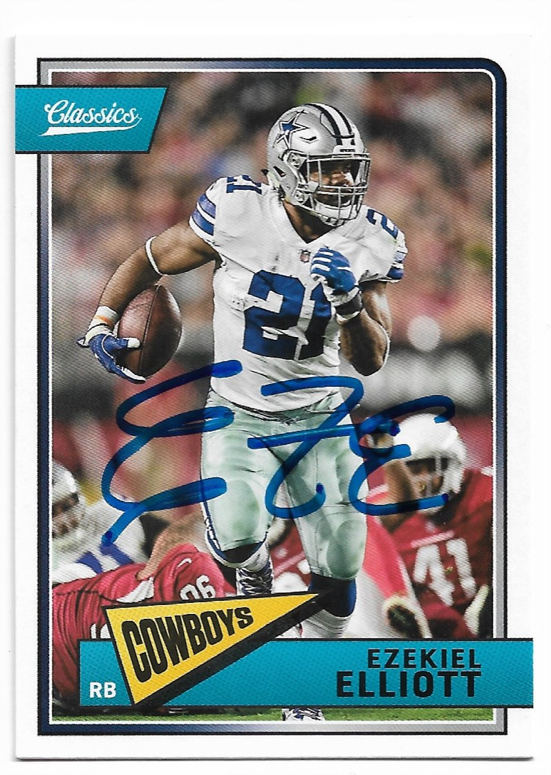 ezekiel elliott autographed football