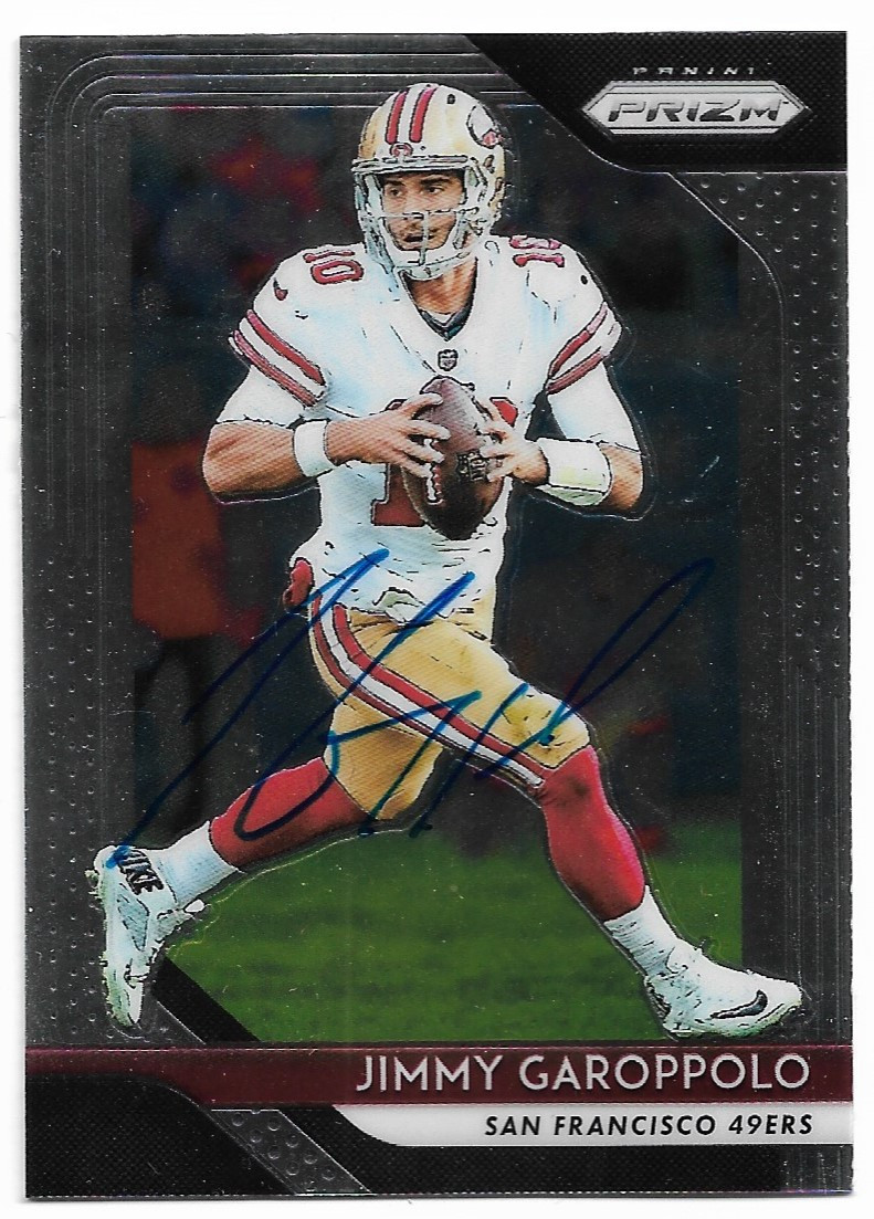 jimmy garoppolo autographed football