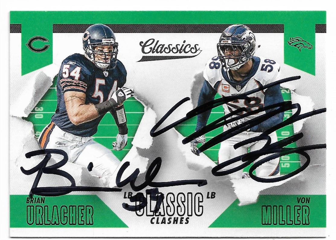 brian urlacher autographed football