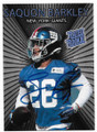 SAQUON BARKLEY NEW YORK GIANTS AUTOGRAPHED ROOKIE FOOTBALL CARD #53019C
