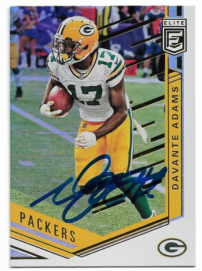 DAVANTE ADAMS GREEN BAY PACKERS AUTOGRAPHED FOOTBALL CARD 60419C 