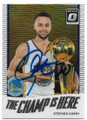 STEPHEN CURRY GOLDEN STATE WARRIORS AUTOGRAPHED BASKETBALL CARD #60619B