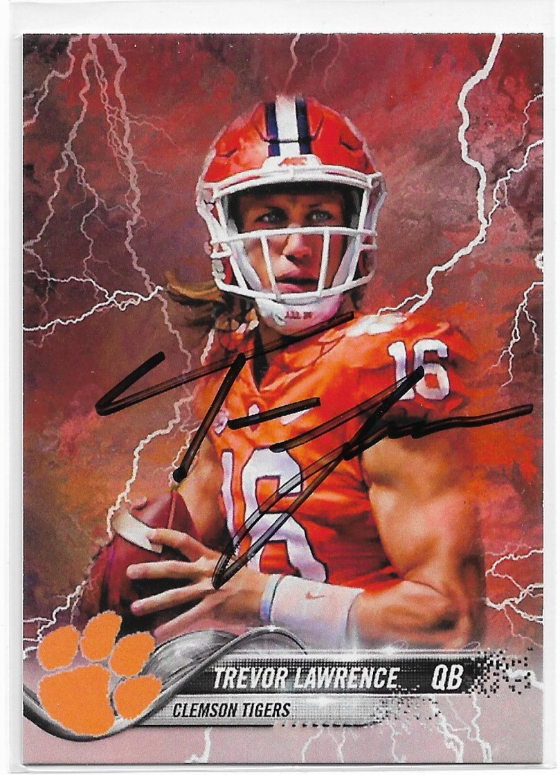 Trevor Lawrence Autograph Card Management And Leadership