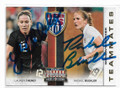 LAUREN CHENEY & RACHEL BUEHLER DOUBLE AUTOGRAPHED SOCCER CARD #72319C