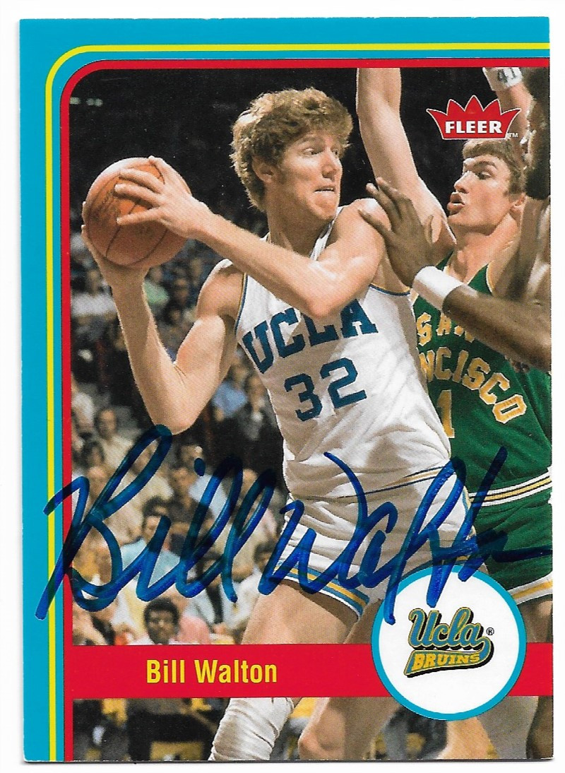 bill walton autographed basketball