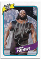 MARK HENRY AUTOGRAPHED WRESTLING CARD #31520B