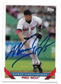 NOMAR GARCIAPARRA BOSTON RED SOX AUTOGRAPHED BASEBALL CARD #31520C