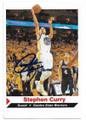 STEPHEN CURRY GOLDEN STATE WARRIORS AUTOGRAPHED BASKETBALL CARD #50220F