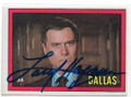LARRY HAGMAN AUTOGRAPHED VINTAGE DALLAS CARD #61520E