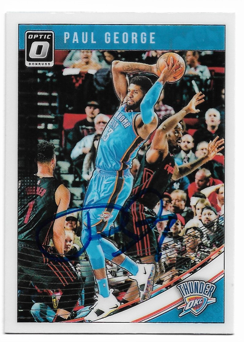 paul george autograph