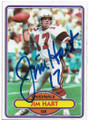 JIM HART ST LOUIS CARDINALS AUTOGRAPHED VINTAGE FOOTBALL CARD #71820H