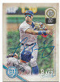 JAVIER BAEZ CHICAGO CUBS AUTOGRAPHED BASEBALL CARD #81820A