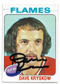 DAVE KRYSKOW ATLANTA FLAMES AUTOGRAPHED VINTAGE HOCKEY CARD #82720B