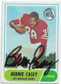 BERNIE CASEY LOS ANGELES RAMS AUTOGRAPHED VINTAGE FOOTBALL CARDE #90820A