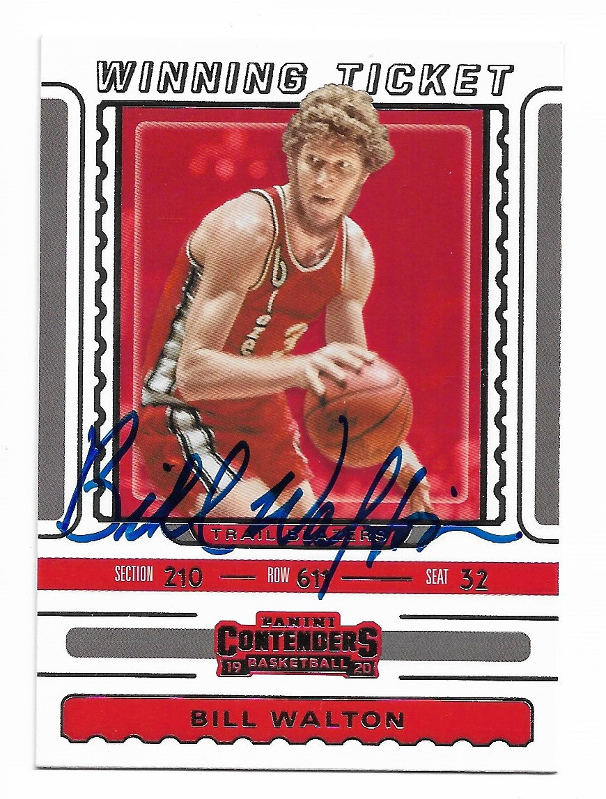 bill walton autographed basketball