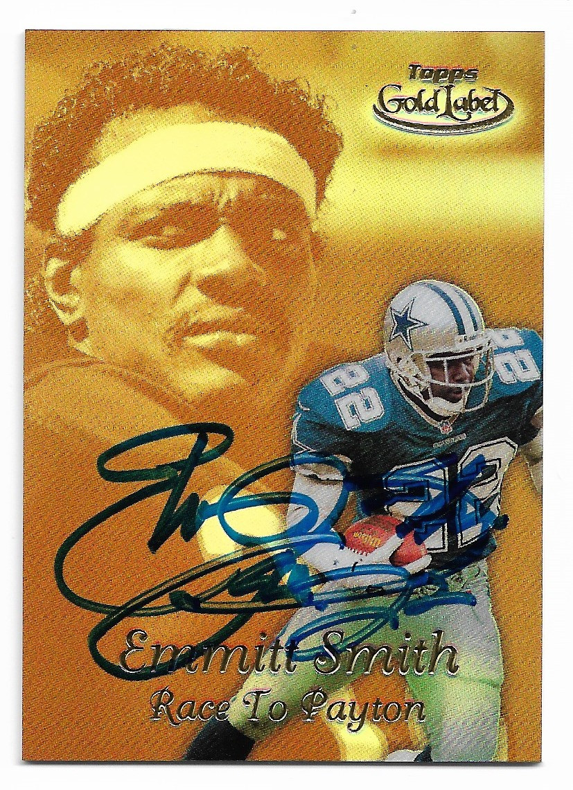 emmitt smith autographed football