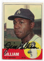 JIM GILLIAM LOS ANGELES DODGERS AUTOGRAPHED VINTAGE BASEBALL CARD #112220F