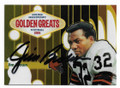 JIM BROWN CLEVELAND BROWNS AUTOGRAPHED FOOTBALL CARD #30621C